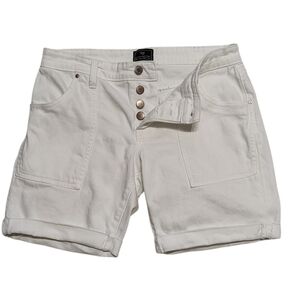 GAP 1969 White Button Fly Sexy Boyfriend Shorts Size 4 White